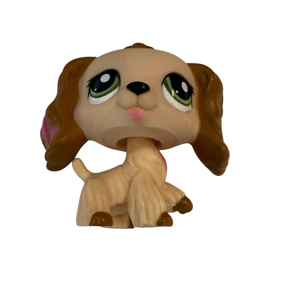 Rare Littlest Pet Shop LPS #1963 Nintendo DS Pink Heart Ear Cocker Spaniel